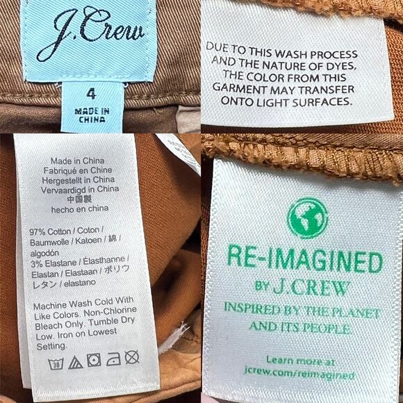 J.Crew Pleated High-Rise 4" D-Ring Shorts Warm Sepia size  4 - Picture 9 of 10